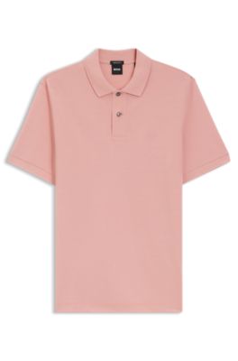 Polo Pallas en piqu&eacute; de coton avec logo brod&eacute;, Rose clair