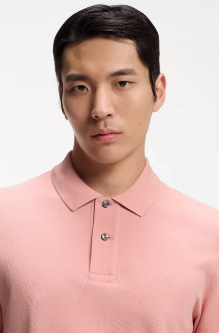 Pallas polo shirt in cotton piqué with embroidered logo