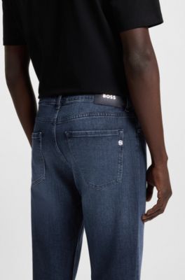 Maine regular-fit jeans in comfort-stretch denim, Dark Blue