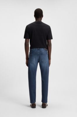 Maine regular-fit jeans in comfort-stretch denim, Dark Blue
