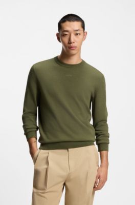 Jersey slim fit de algod&oacute;n con detalle de logo, Cal