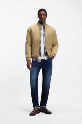 Veste d&eacute;perlante r&eacute;versible matelass&eacute;e, Kaki