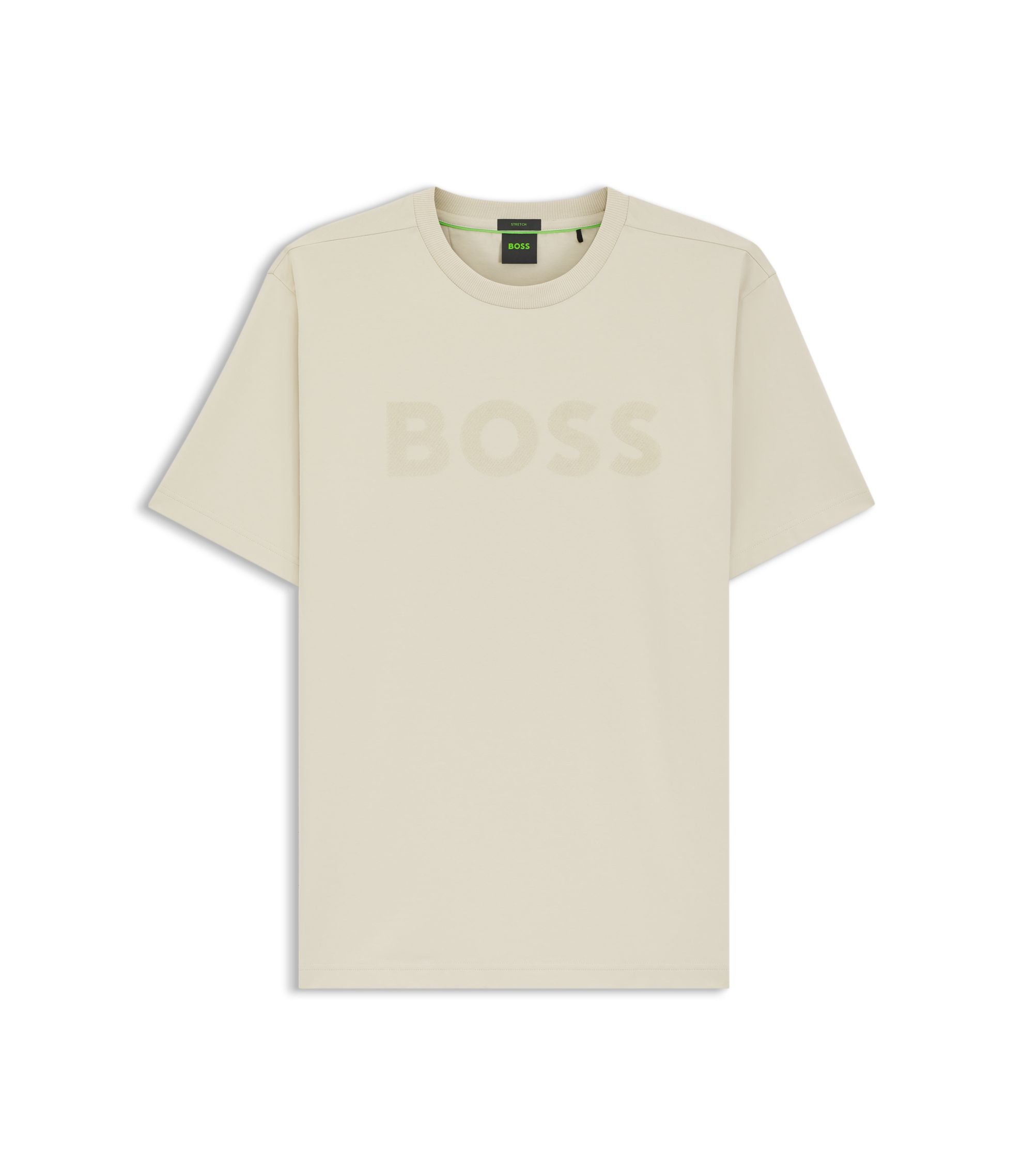 BOSS Tee Active, Camiseta Hombre, Light Beige271