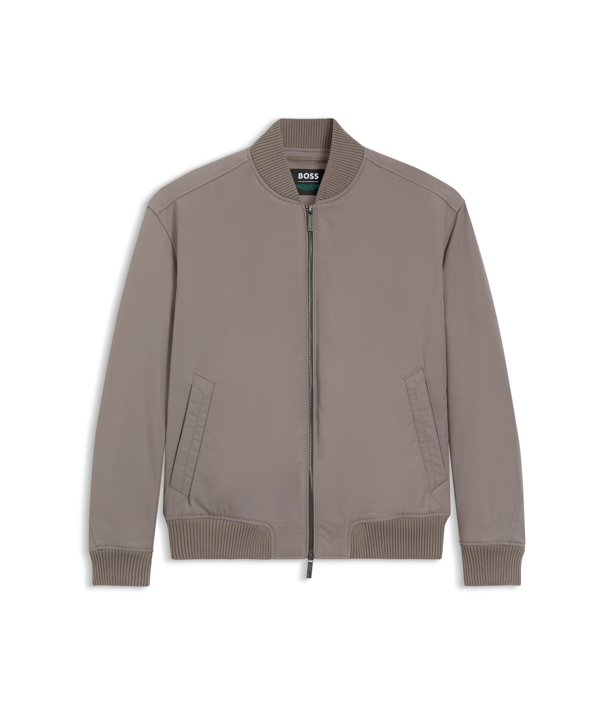 BOSS - BOSS x ASTON MARTIN bomber jacket in water-repellent twill