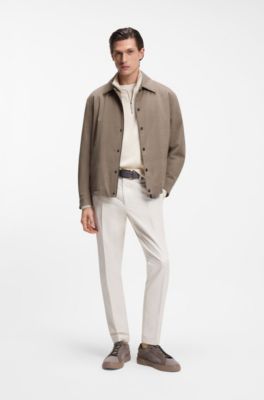 BOSS x ASTON MARTIN wool-blend jacket, Light Grey