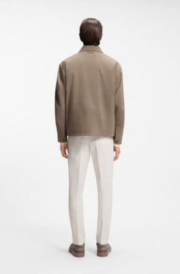 BOSS x ASTON MARTIN wool-blend jacket, Light Grey