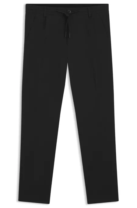 Performance-stretch modern-fit trousers in ottoman fabric