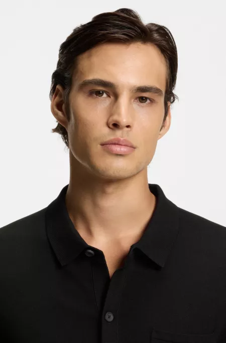 Regular-fit jacket with ribbed trims