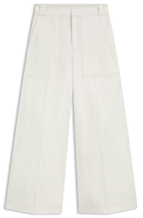 Relaxed-fit trousers in cotton canvas - image 2