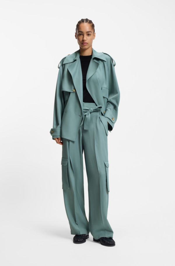 Drapey-twill jacket in a relaxed fit - image 2
