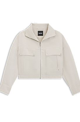 Veste Relaxed en twill de coton et de lin