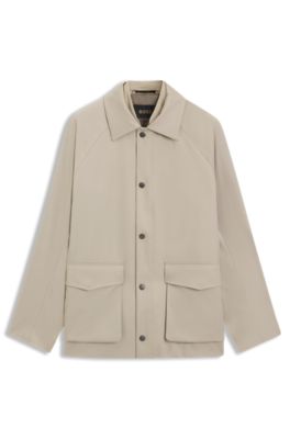 Regular-fit jacket with inner vest, Khaki