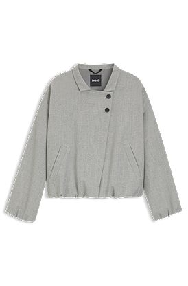 Veste Regular en galuchat stretch