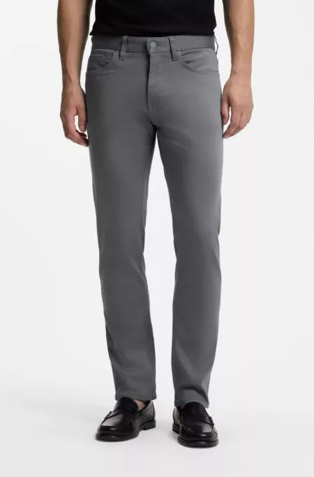 Delaware slim-fit trousers in fade-resistant twill