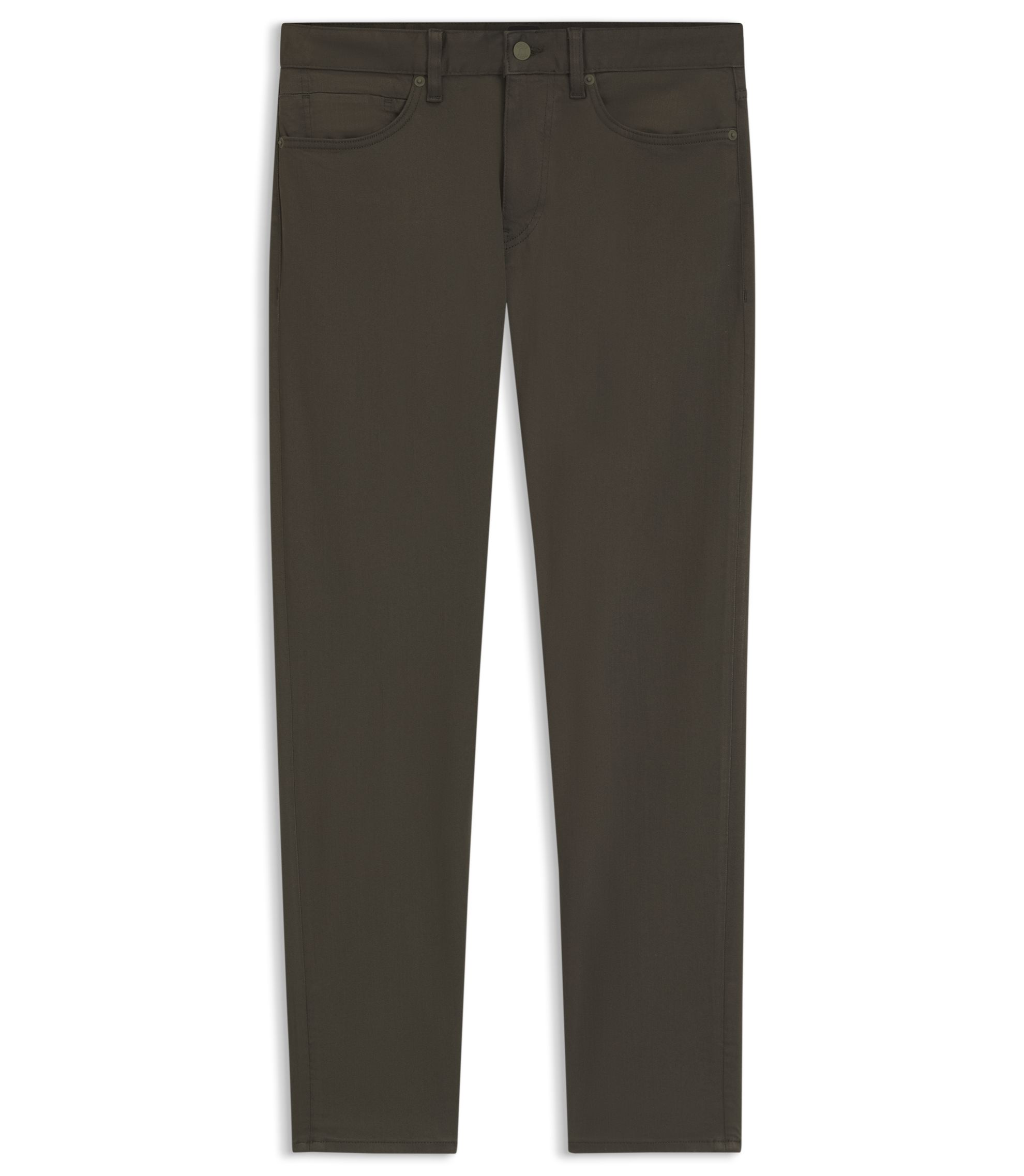 BOSS - Delaware slim-fit trousers in fade-resistant twill - Light