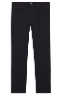 Pantalones Delaware slim fit en sarga antidecoloraci&oacute;n, Azul oscuro