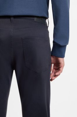 Delaware slim-fit jeans in stretch denim, Dark Blue