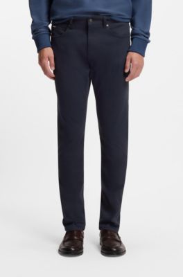 Delaware slim-fit jeans in stretch denim, Dark Blue