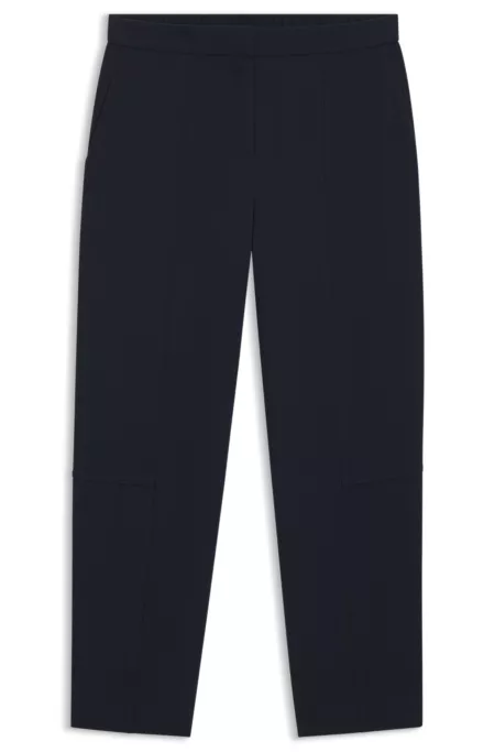 Relaxed-fit trousers in wrinkle-resistant crepe