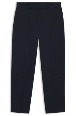 Relaxed-fit trousers in wrinkle-resistant crepe