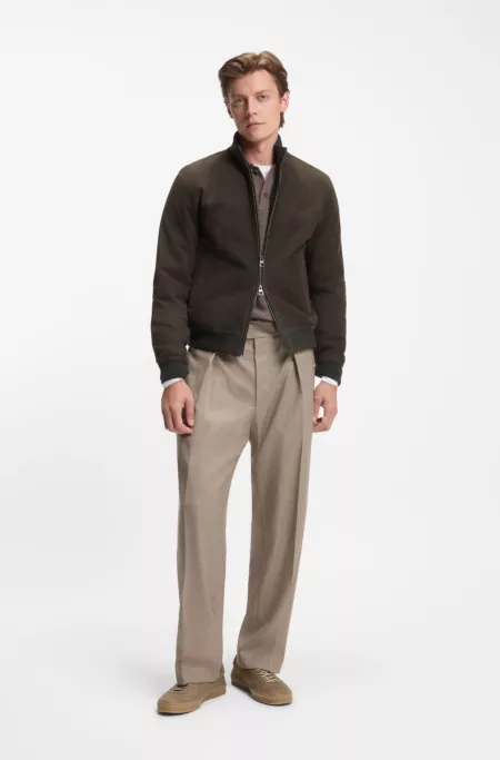 BECKHAM x BOSS rubber-sole trainers in leather