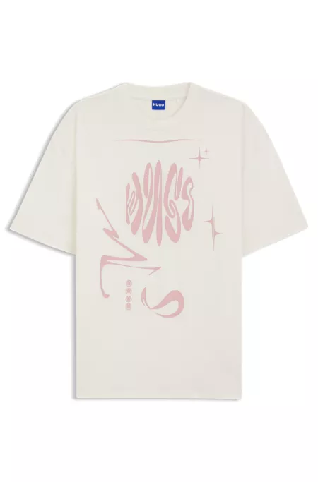 Logo-artwork T-shirt in cotton jersey