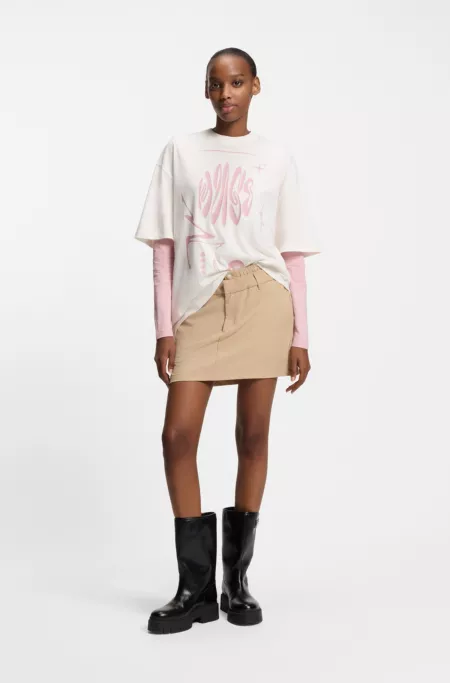 Logo-artwork T-shirt in cotton jersey