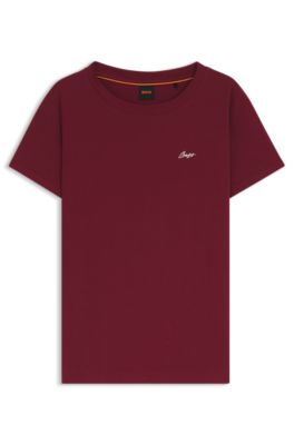 Handwritten-logo T-shirt cotton jersey