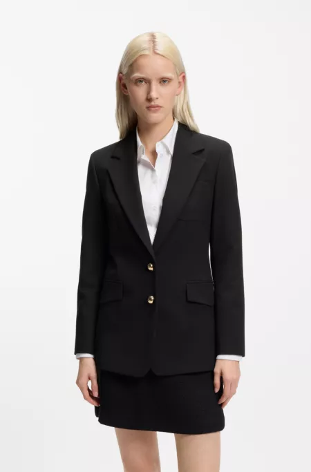 Regular-fit blazer with gold-tone buttons