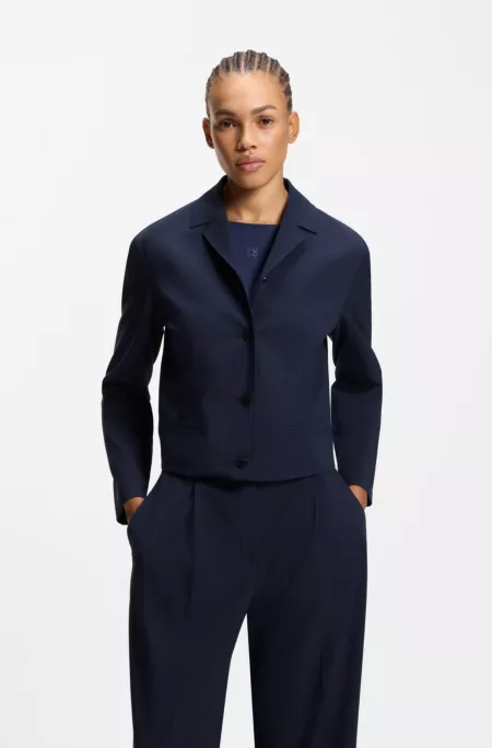 Regular-fit blazer in stretch fabric