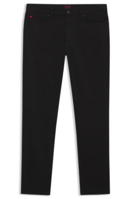 Jeans tapered fit de denim el&aacute;stico Stay Black, Negro