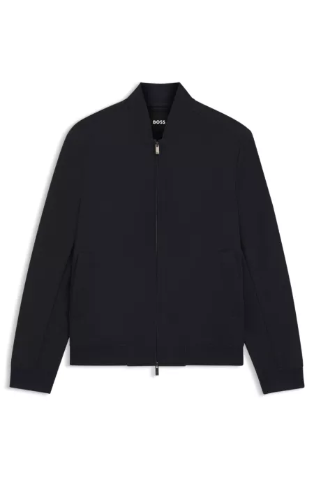Slim-fit jacket in wrinkle-resistant fabric