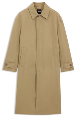 Manteau d&eacute;perlant avec fermeture invisible, Kaki