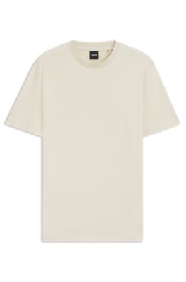 Camiseta de algod&oacute;n con monogramas en el interior, Blanco