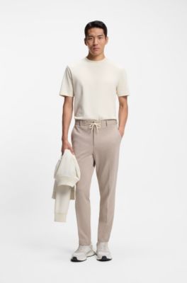 Camiseta de algod&oacute;n con monogramas en el interior, Blanco