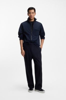 Camiseta de algod&oacute;n con monogramas en el interior, Azul oscuro