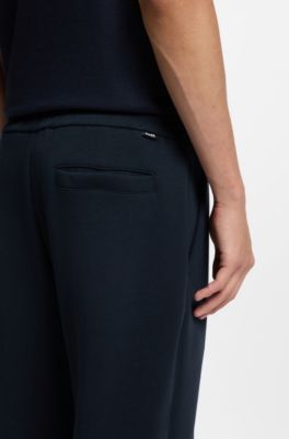 Pantalones regular fit con cord&oacute;n en la cintura, Azul oscuro