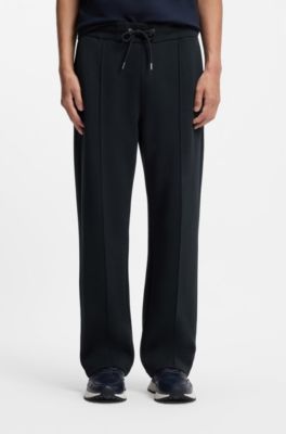 Pantalones regular fit con cord&oacute;n en la cintura, Azul oscuro