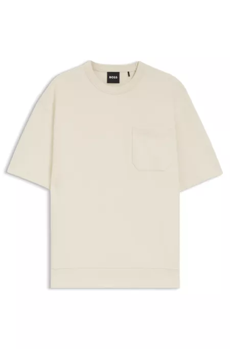 Peached T-shirt in a cotton blend