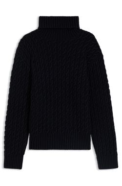 BECKHAM x BOSS cable-knit sweater in wool and cashmere