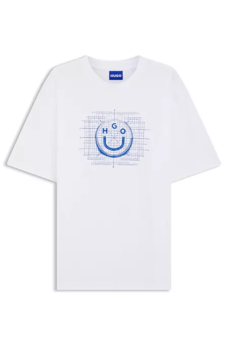 Logo-artwork T-shirt in cotton jersey