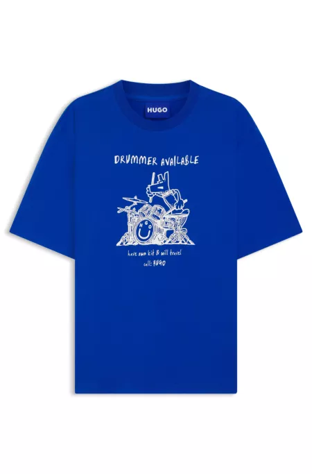Logo-artwork T-shirt in cotton jersey