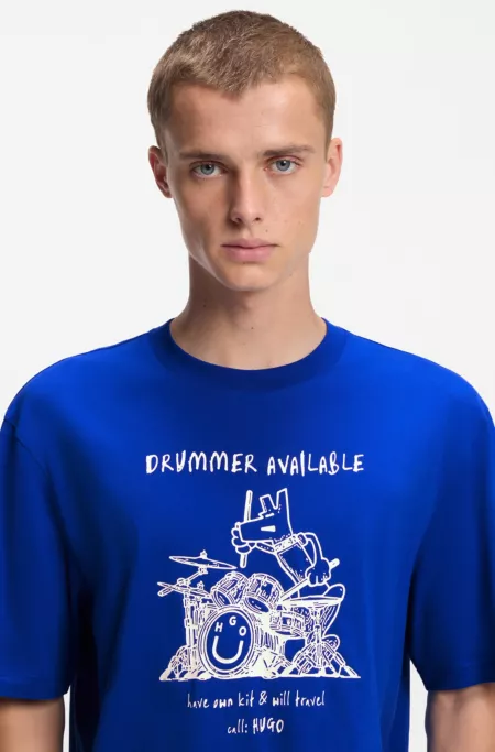 Logo-artwork T-shirt in cotton jersey