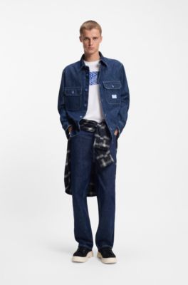 Printed-artwork T-shirt in cotton jersey, White