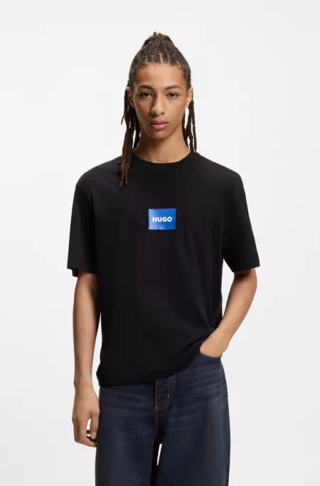 Logo-print T-shirt in cotton jersey