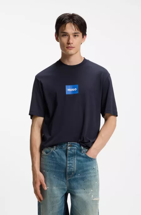 Logo-print T-shirt in cotton jersey