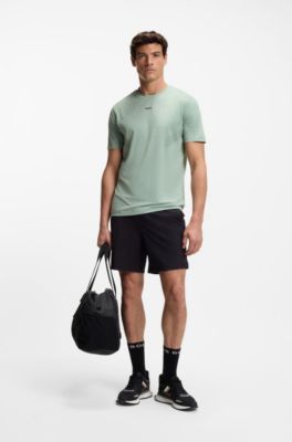 T-shirt Slim &agrave; s&eacute;chage avec d&eacute;tails r&eacute;fl&eacute;chissants, Chaux