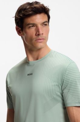 Active Camiseta slim fit de secado r&aacute;pido con detalles reflectantes, Cal