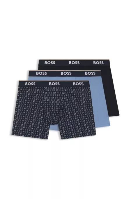 Three-pack of stretch-cotton boxer briefs