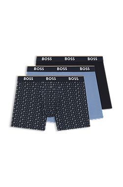 Three-pack of stretch-cotton boxer briefs